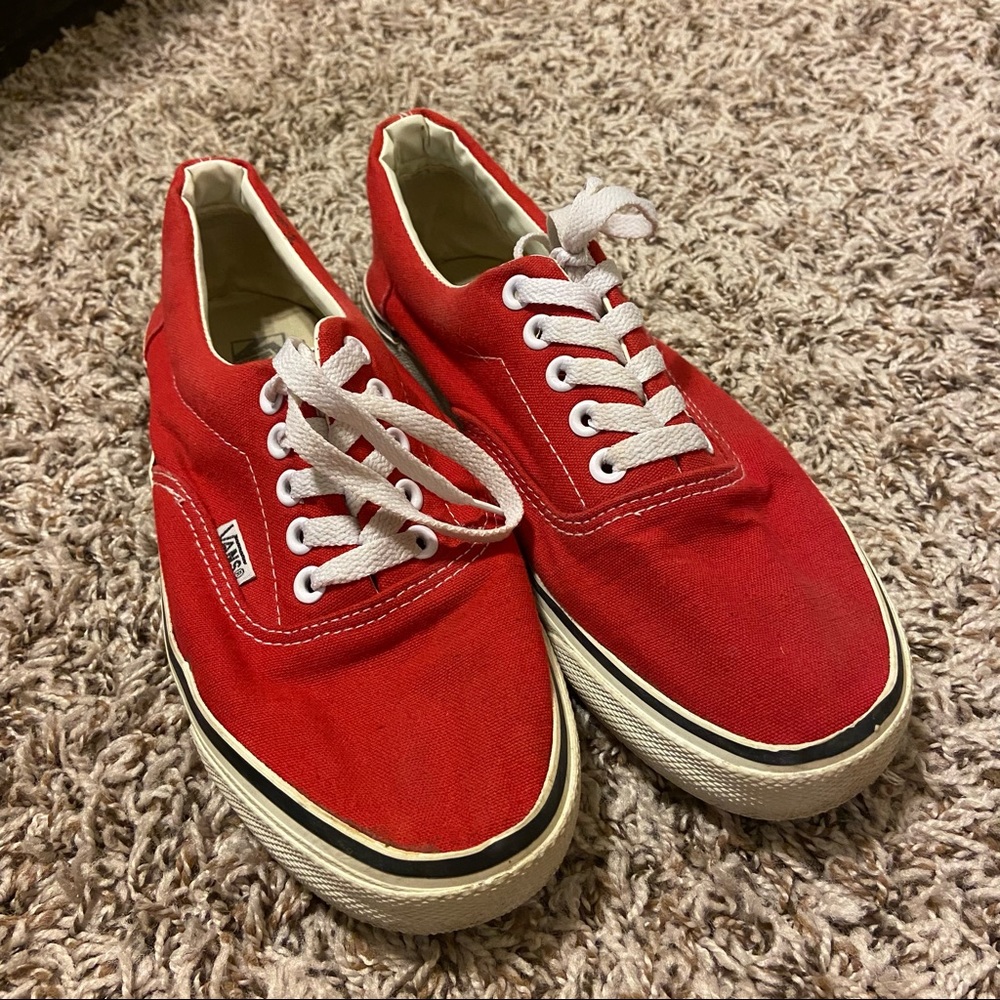 Red Vans 6.5